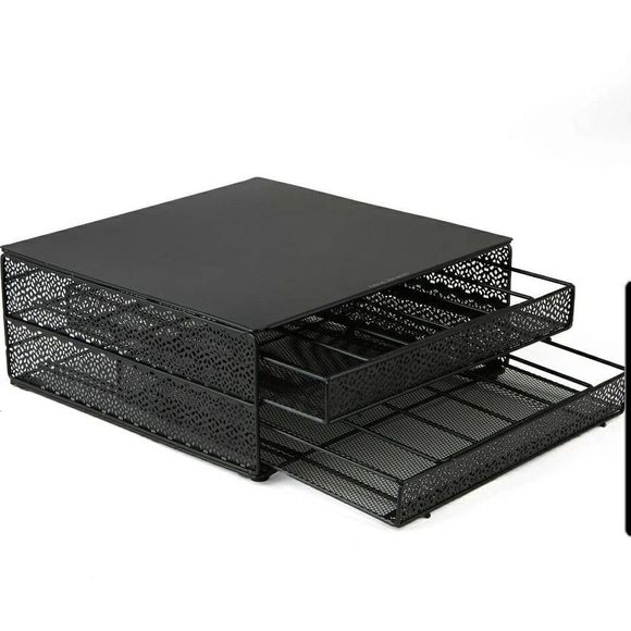 Mind Reader 72 K-Cup Coffee Storage Drawer Holder Black 5.1" H x 13" W x 12.8" L - Picture 3 of 7